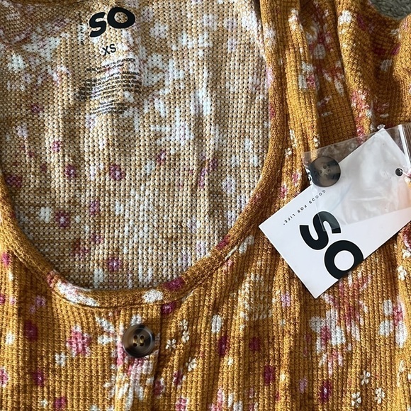 SO Button Front Skater Dress size XS NWT sundress - Picture 3 of 4